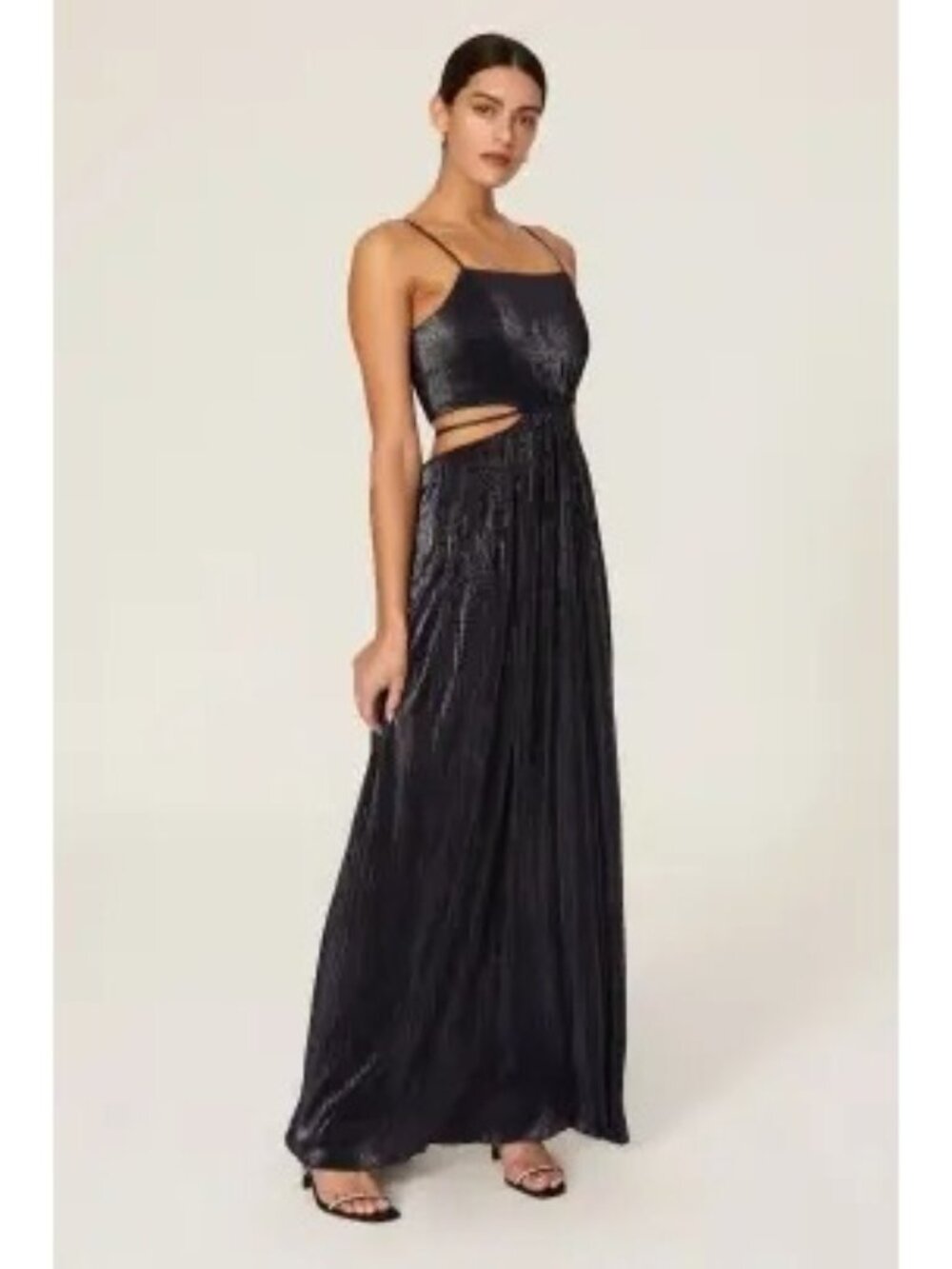 Simkhai Black Strappy Cutout Maxi Dress -